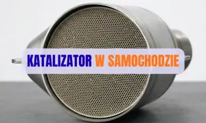 Nowy katalizator p0420, kluczowy element układu wydechowego samochodu, z widocznym wnętrzem o strukturze plastra miodu.