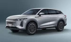 Srebrny SUV Omoda 9 prezentuje swoje eleganckie linie i nowoczesny design. Poznaj jego imponujące omoda 9 wymiary.