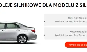 Jaki olej do silnika Toyota Corolla 1.6 benzyna? Sprawdź najlepsze opcje