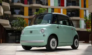 Miętowy Fiat Topolino, idealny do miasta. Sprawdź, jaka jest jego fiat topolino cena i zacznij planować zakupy!