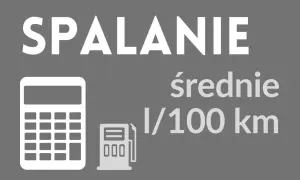 Grafika pokazuje kalkulator i dystrybutor paliwa, symbolizujące jak obliczyć spalanie.