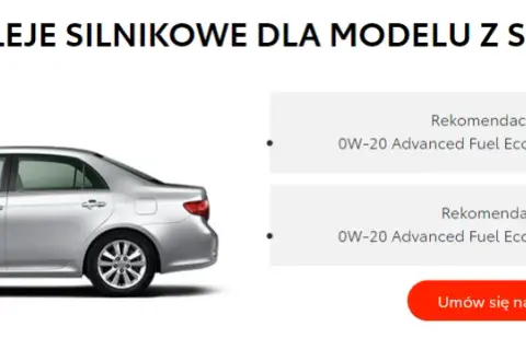 Jaki olej do silnika Toyota Corolla 1.6 benzyna? Sprawdź najlepsze opcje