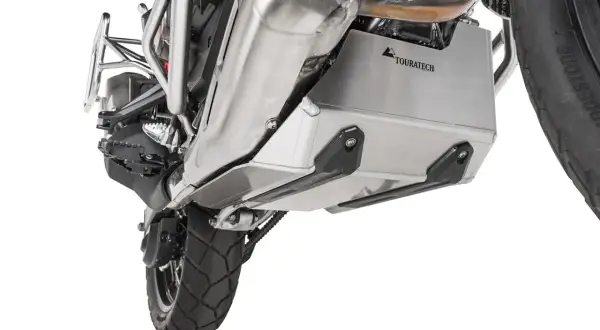 Osłona pod silnik motocykla Touratech, model efecta 95, chroniąca przed uderzeniami.