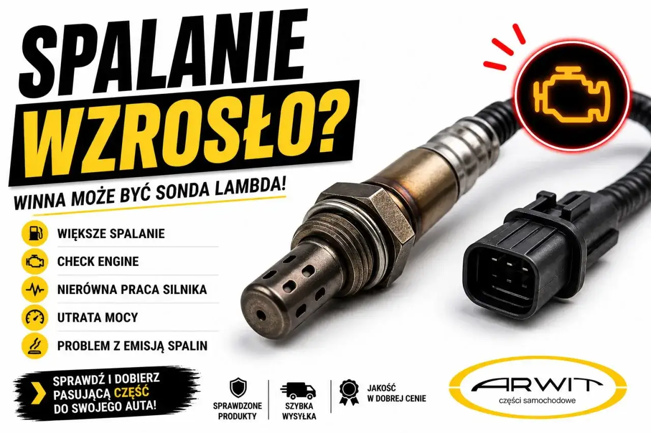 Wzrost spalania? Winna może być sonda lambda! Objawy: Check Engine, nierówna praca silnika, utrata mocy.